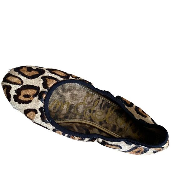 Sam Edelman Fritz Full Calf Hair Hide Leopard Print Ballet Flats Size 7 - Picture 7 of 9